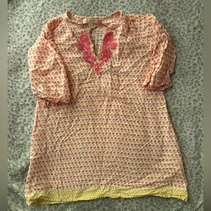 Pink Chicken Sheer Tunic Dress